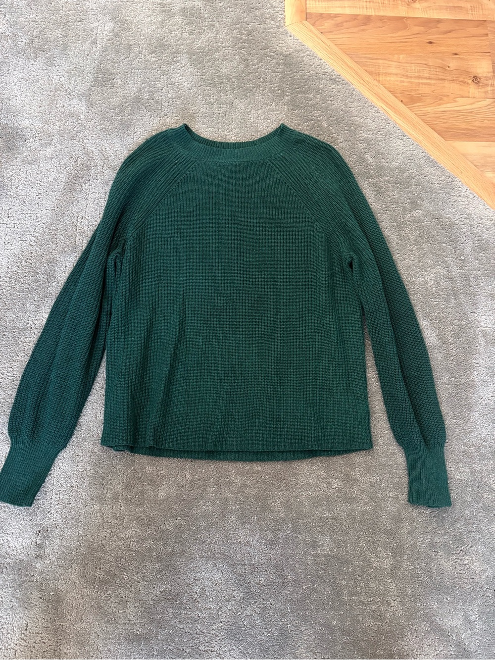 Classic Crewneck Women’s Sweater in Dark Green